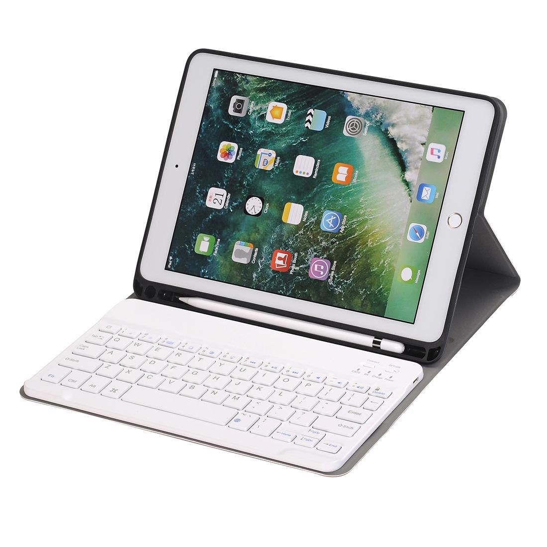 Ultra-Thin Detachable Bluetooth Keyboard Tablet Case For Ipad 10.2 2019 With Stand & Pen Slot - Rose Gold
