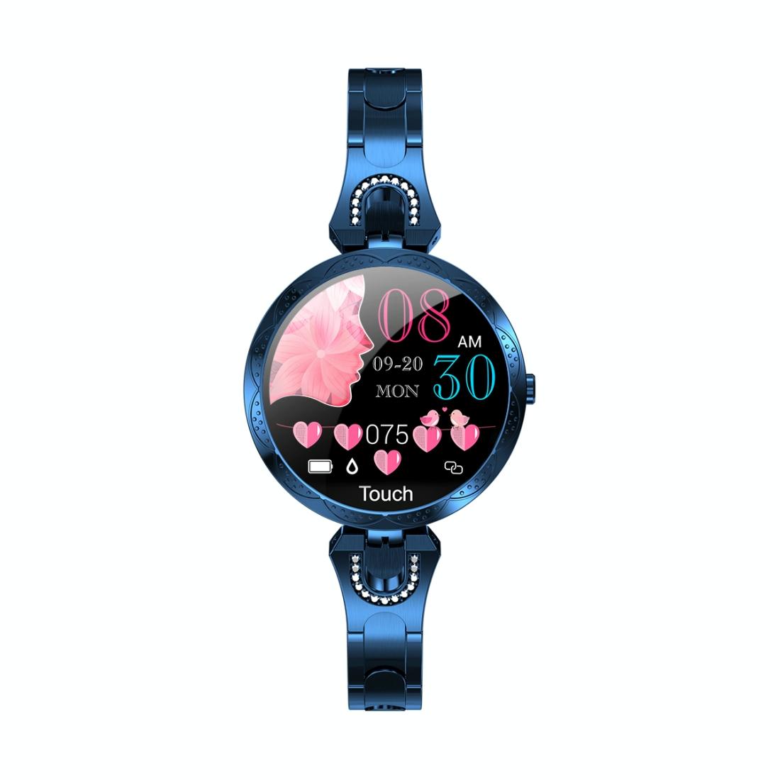 Waterproof Smart Bracelet With Lcd Screen And Heart Rate Monitor - Rose Gold