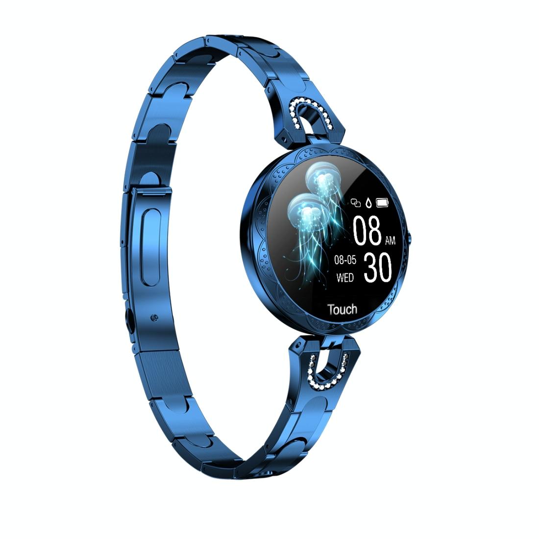 Waterproof Smart Bracelet With Lcd Screen And Heart Rate Monitor - Rose Gold