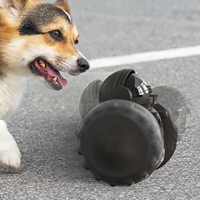 Vibe Geeks Pet Food Dispenser Tumbler Dog Treat Toy - Black