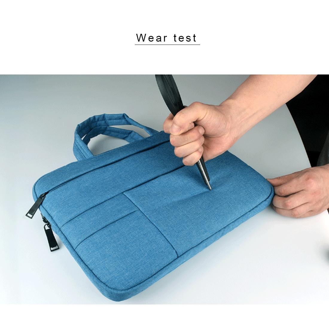 Portable Oxford Cloth Laptop Bag for 12 Devices - Multiple Pockets - Grey