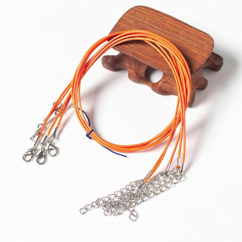 100 Crystal Pendant Necklaces On Rope Elegant Jewelry Lanyards - Rose Red