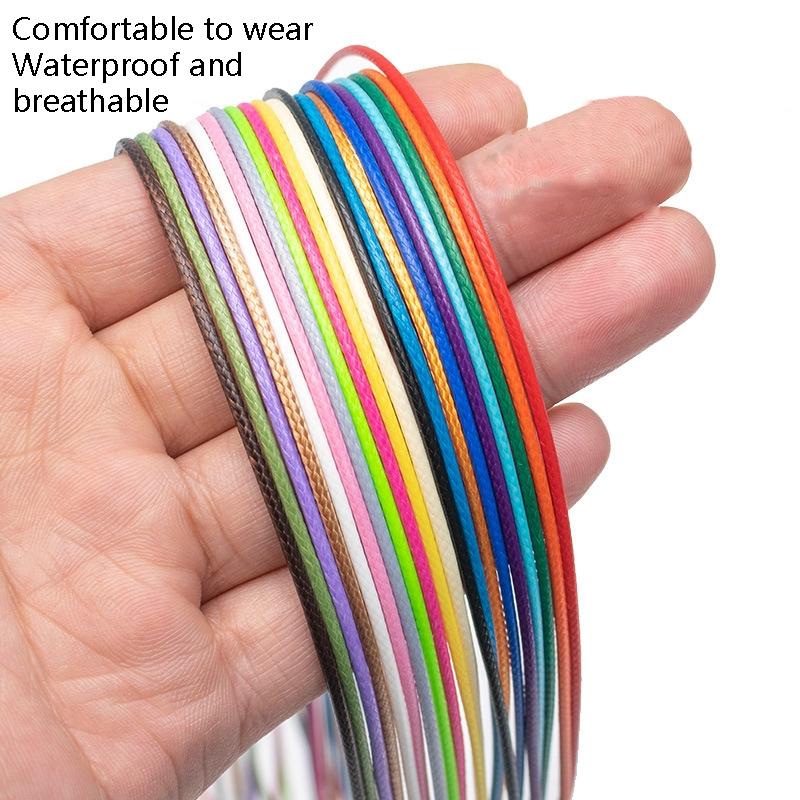 100 Crystal Pendant Necklaces On Rope Elegant Jewelry Lanyards - Rose Red