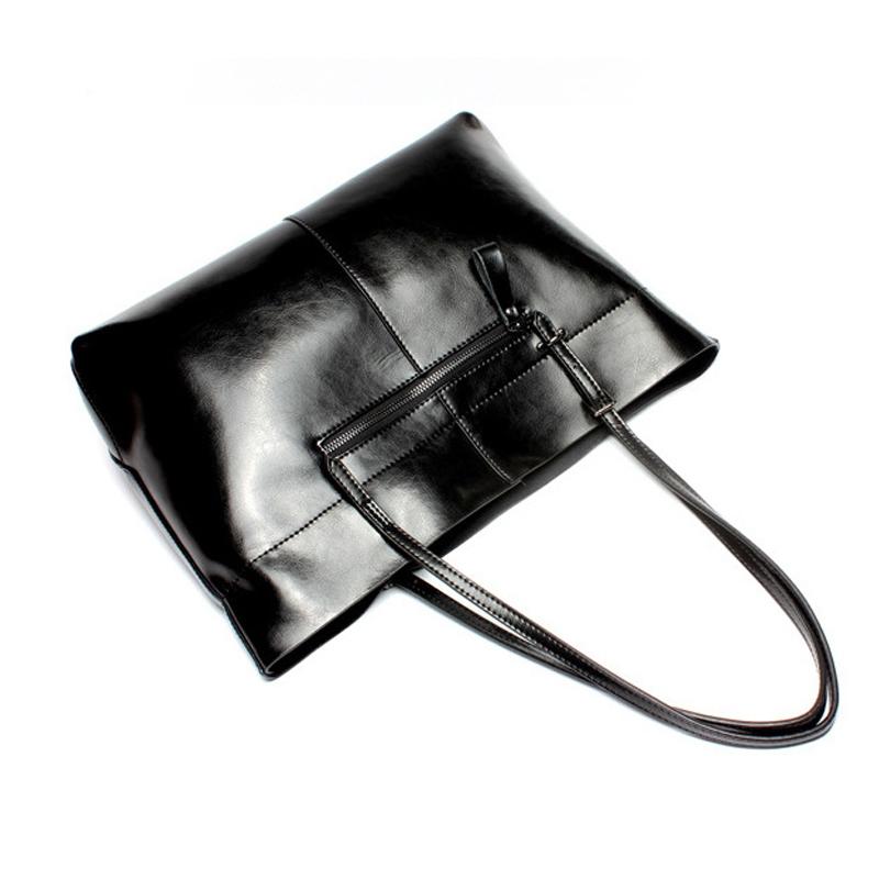 Stylish Shoulder Tote For Women - Elephant Grey Horizontal Version