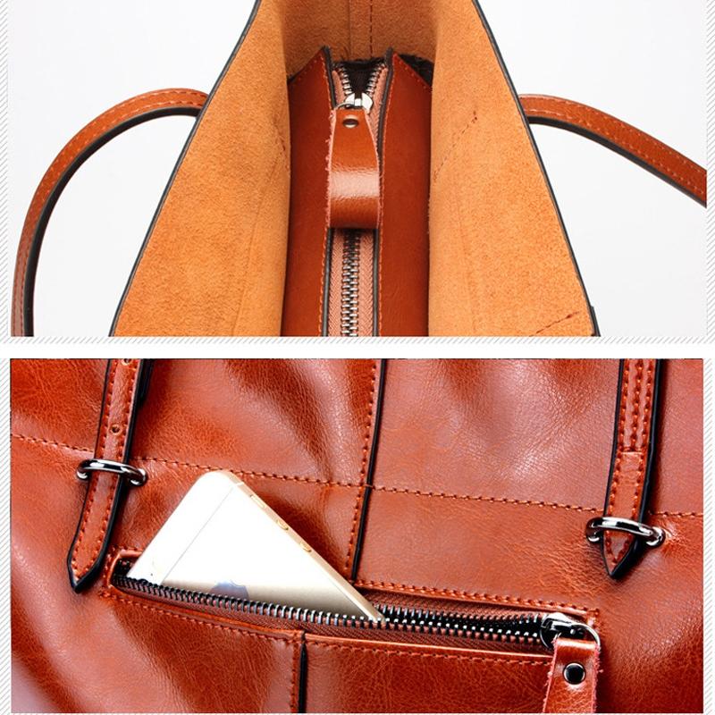 Stylish Shoulder Tote For Women - Elephant Grey Horizontal Version