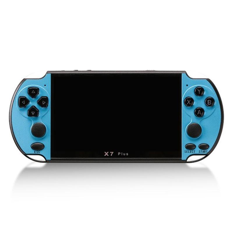 Retro Classic Handheld Game Console With 5.1 Hd Screen & 8G Memory - Supports Mp4 / Ebook - Blue