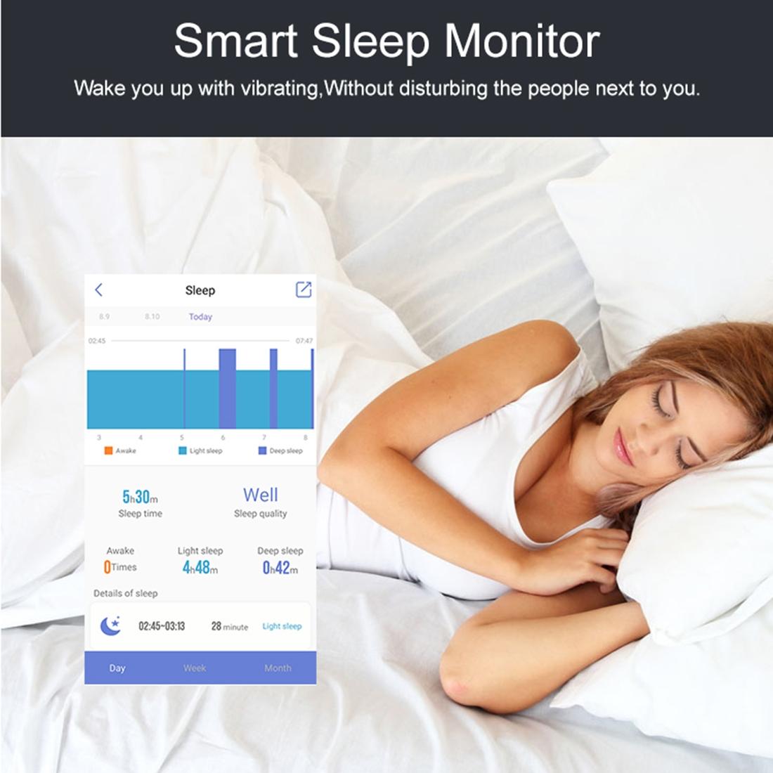 Waterproof Oled Fitness Tracker - Ip67 - Blue