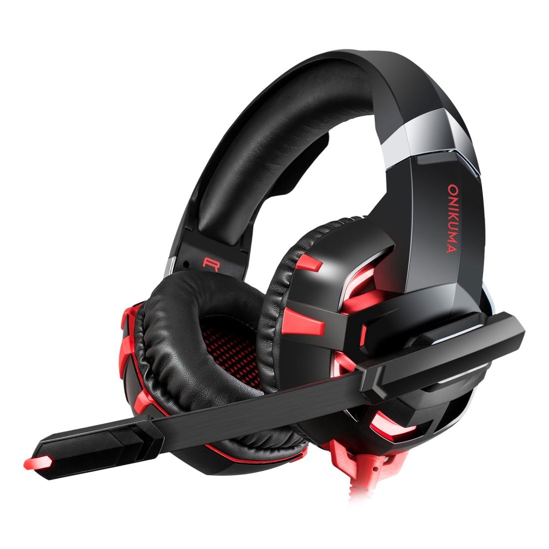 Surround Gaming Headset With Mic & Led Lights - Black Blue