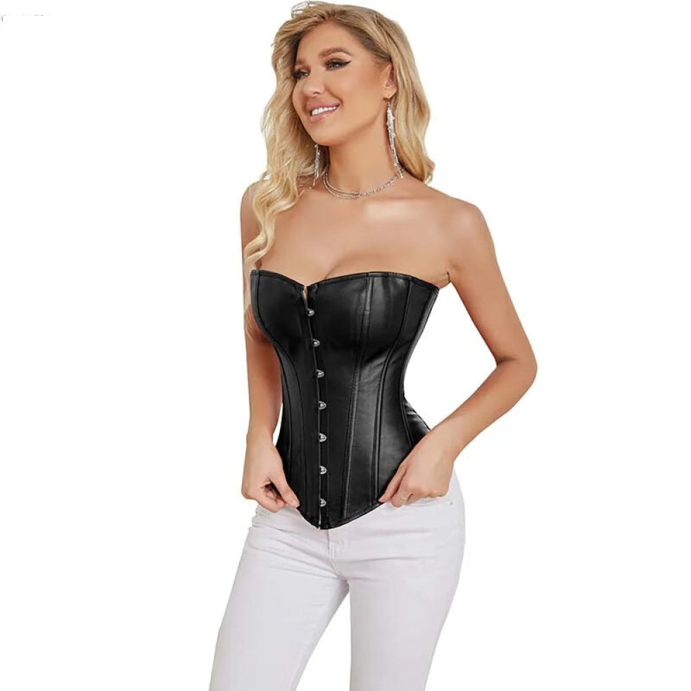 Steampunk Plus Size Slimming Body Shapewear Corset Red / Black - Black - 4Xl