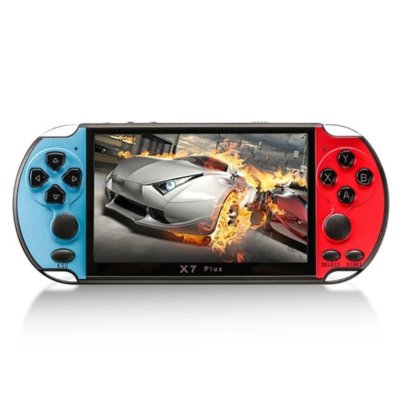 Retro Classic Handheld Game Console With 5.1 Hd Screen & 8G Memory - Supports Mp4 / Ebook - Red