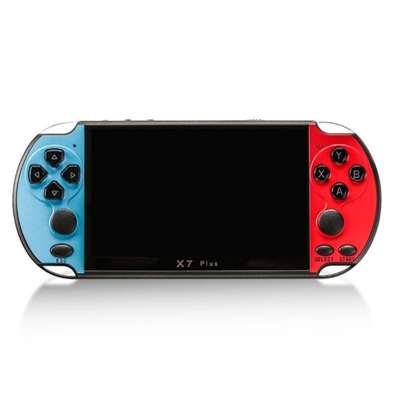 Retro Classic Handheld Game Console With 5.1 Hd Screen & 8G Memory - Supports Mp4 / Ebook - Red
