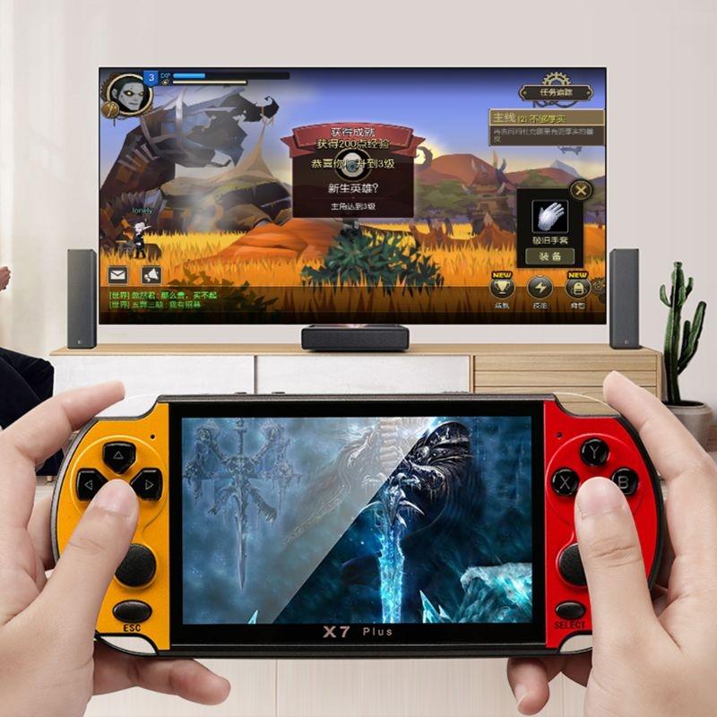 Retro Classic Handheld Game Console With 5.1 Hd Screen & 8G Memory - Supports Mp4 / Ebook - Red
