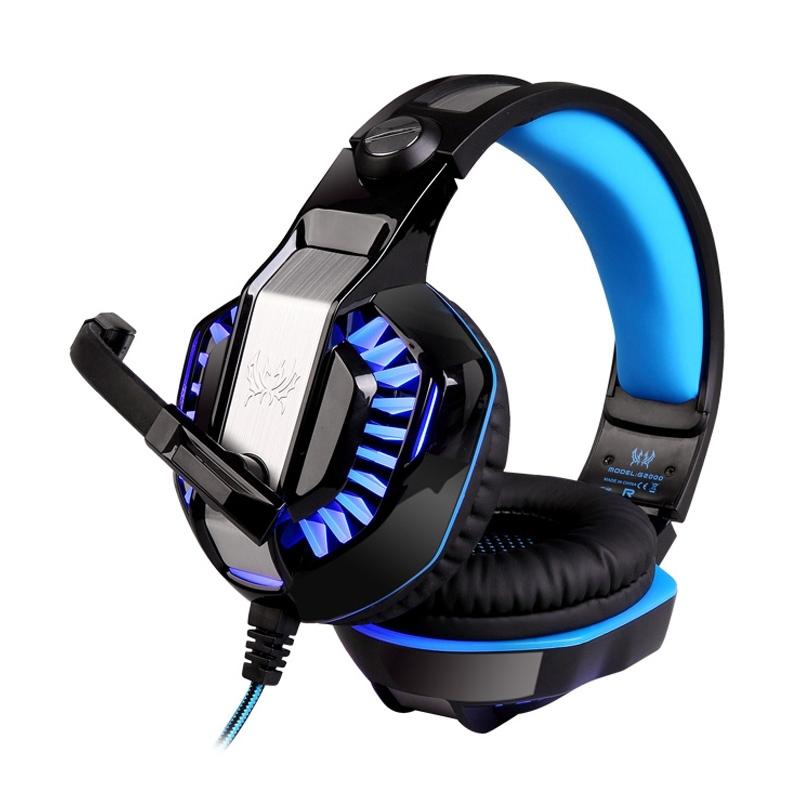 Stereo Gaming Headset With Mic & Led For Ps4 Smartphone Tablet Pc - Red