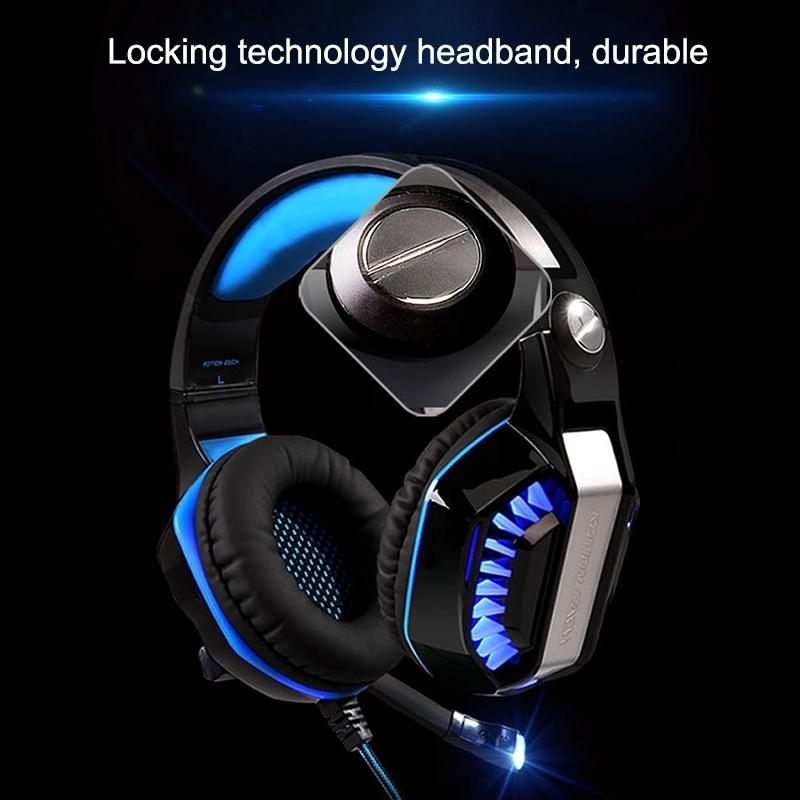 Stereo Gaming Headset With Mic & Led For Ps4 Smartphone Tablet Pc - Red