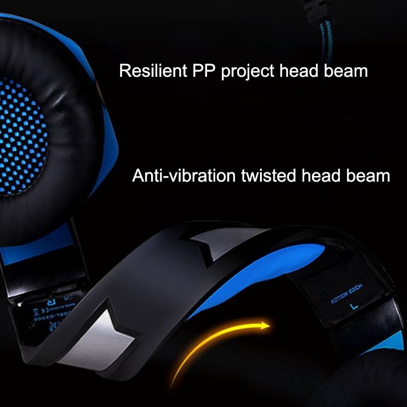 Stereo Gaming Headset With Mic & Led For Ps4 Smartphone Tablet Pc - Red