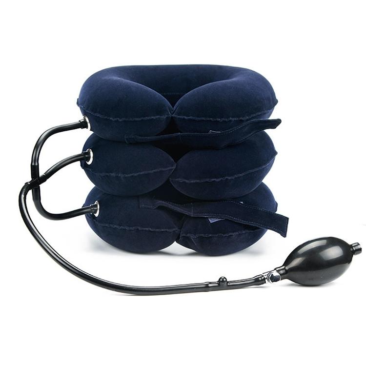 Full Cashmere Cervical Traction Instrument Neck Massage & Support - Rose Red