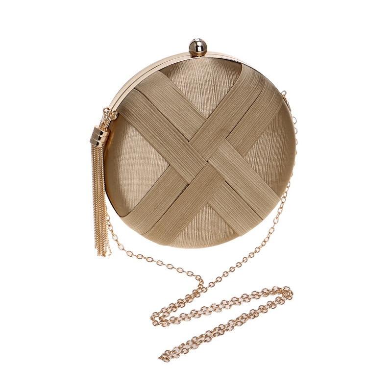 Silk Handbag for Fashion Banquets and Parties - Silver