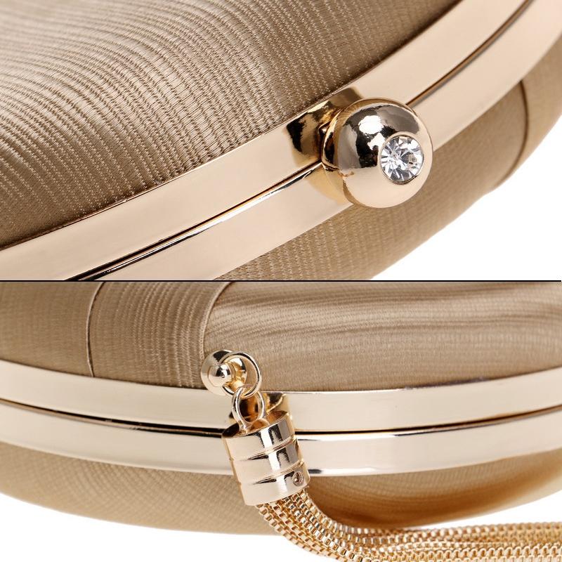 Silk Handbag for Fashion Banquets and Parties - Silver