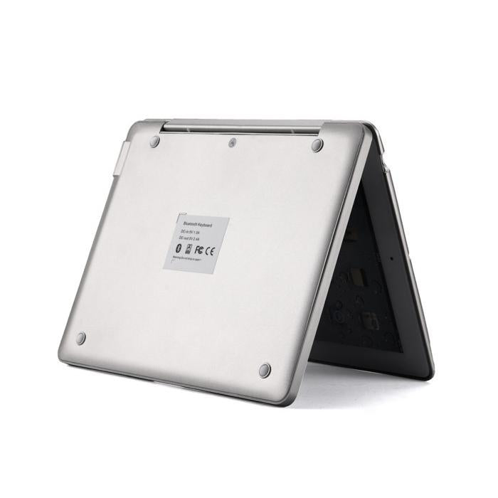 Aluminum Bluetooth Keyboard Tablet Case For Ipad 4 / 3 / 2 - Silver