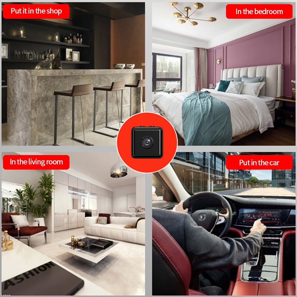 Wireless Mini Surveillance Camera With Night Vision & Motion Detection - 1080P Hd