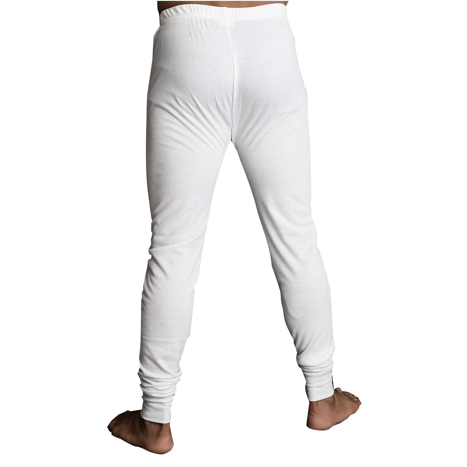 Mens Merino Wool Blend Long John Thermal Pants Underwear Thermals Warm Winter - Beige - L