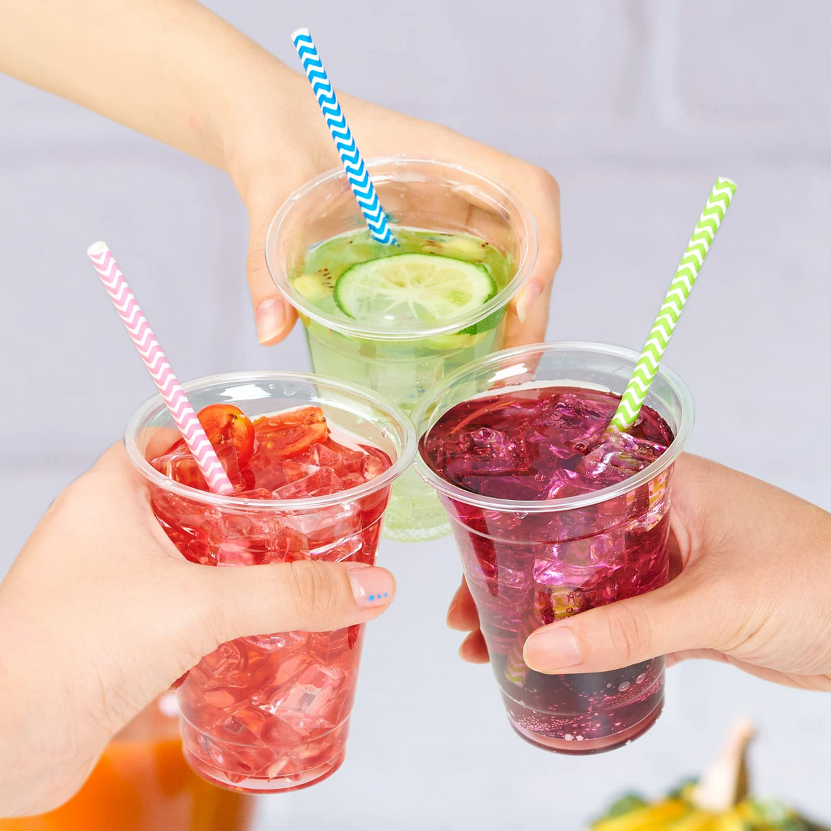 720x 14oz (420ml) Premium Plastic Clear Cups Extra Strong PET BPA Free