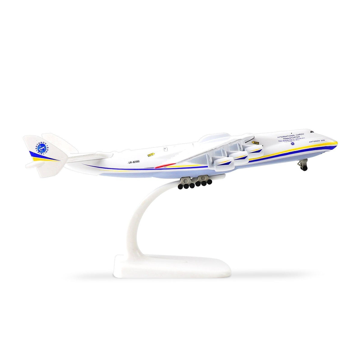 Antonov 1/400 Scale Diecast Metal AN-225 MRIYA Aircraft Model Kit w/ Stand - Ukraine Airplane for Gifts
