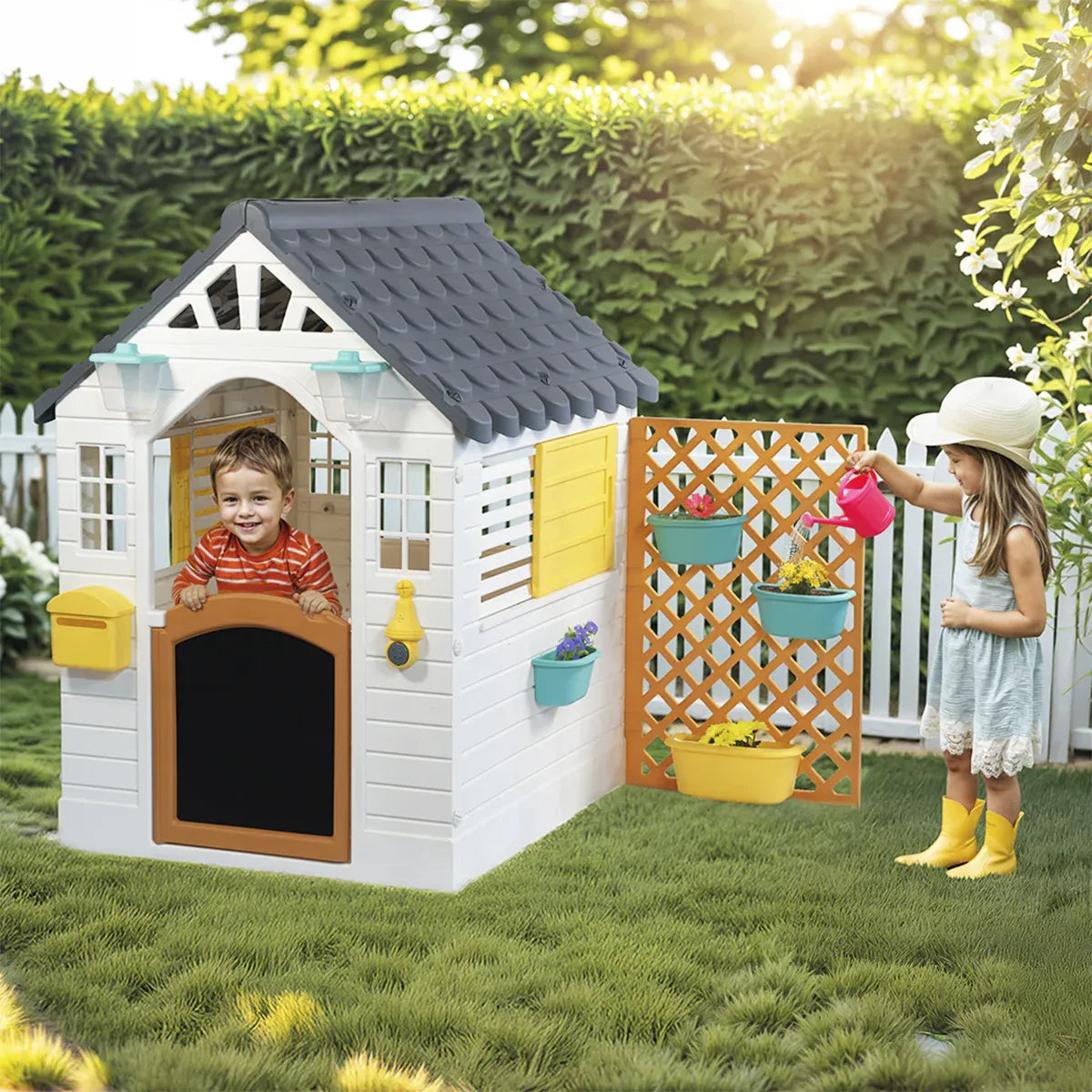 Lifespan Kids Garden Playhouse with Fence