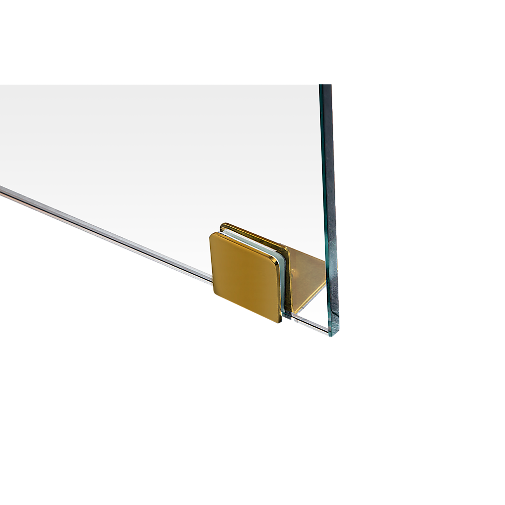 1200 x 1000mm Frameless 10mm Glass Shower Screen By Della Francesca