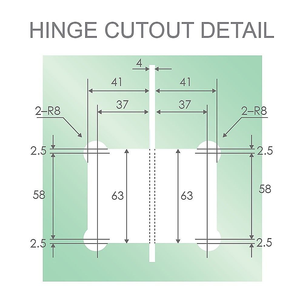 120x120cm Double Door Corner Shower Screen – Black F-Brackets, Brass Hinges & Square Double Pull Handle
