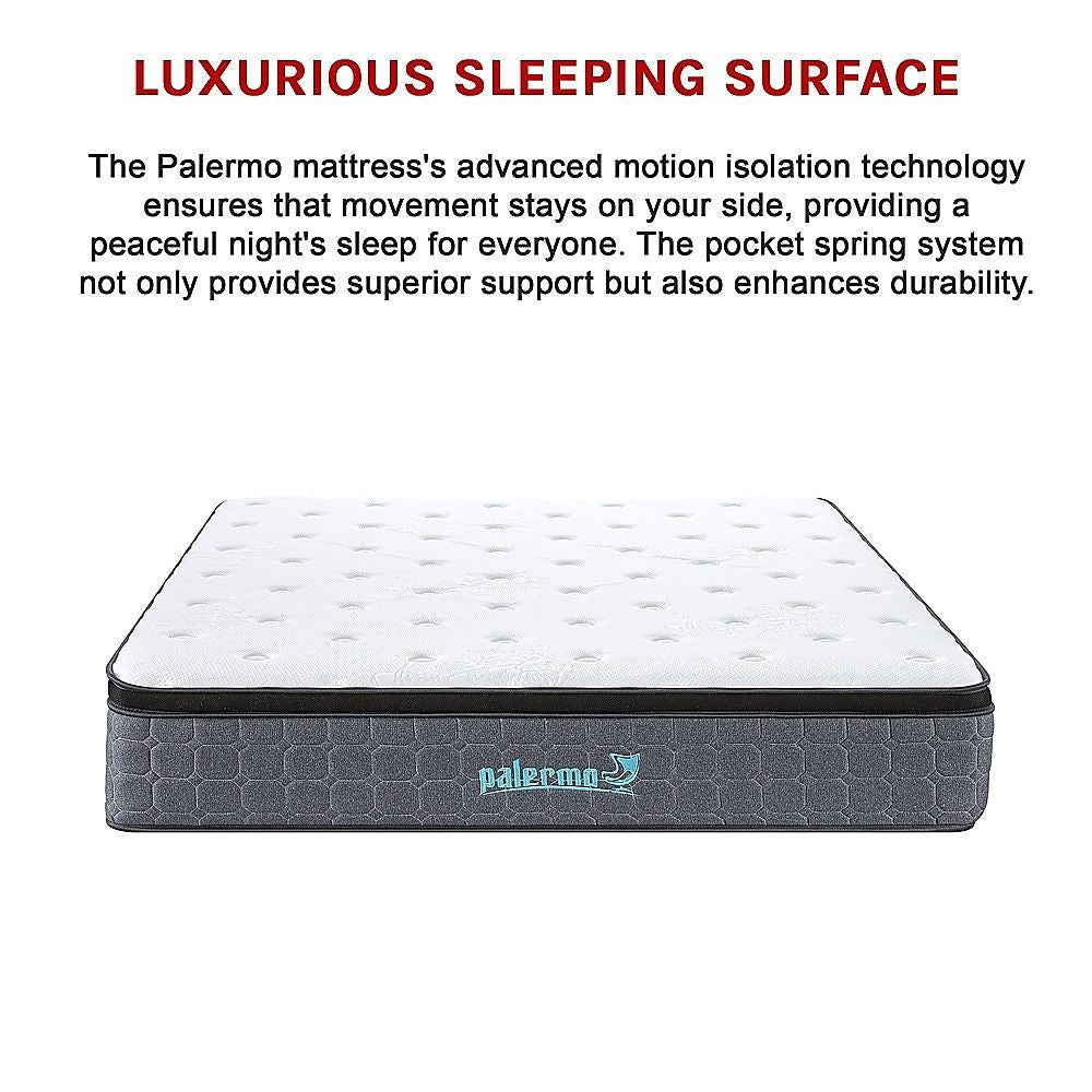 King Euro Top Pocket Spring Mattress – Motion Isolation Comfort with CertiPUR-US® Certified Foam Layers