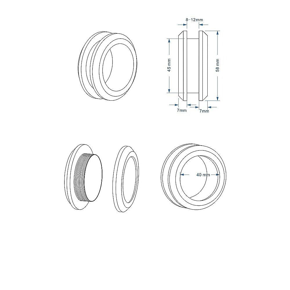 100cm Frameless Diamond Shower Screen with White Channels and SS Hinges