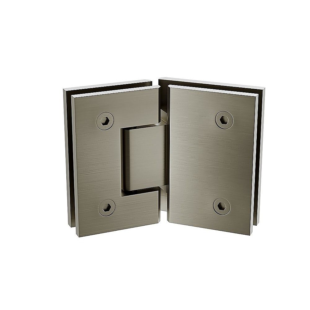 100cm Frameless Diamond Shower Screen with Gunmetal Channels and SS Hinges