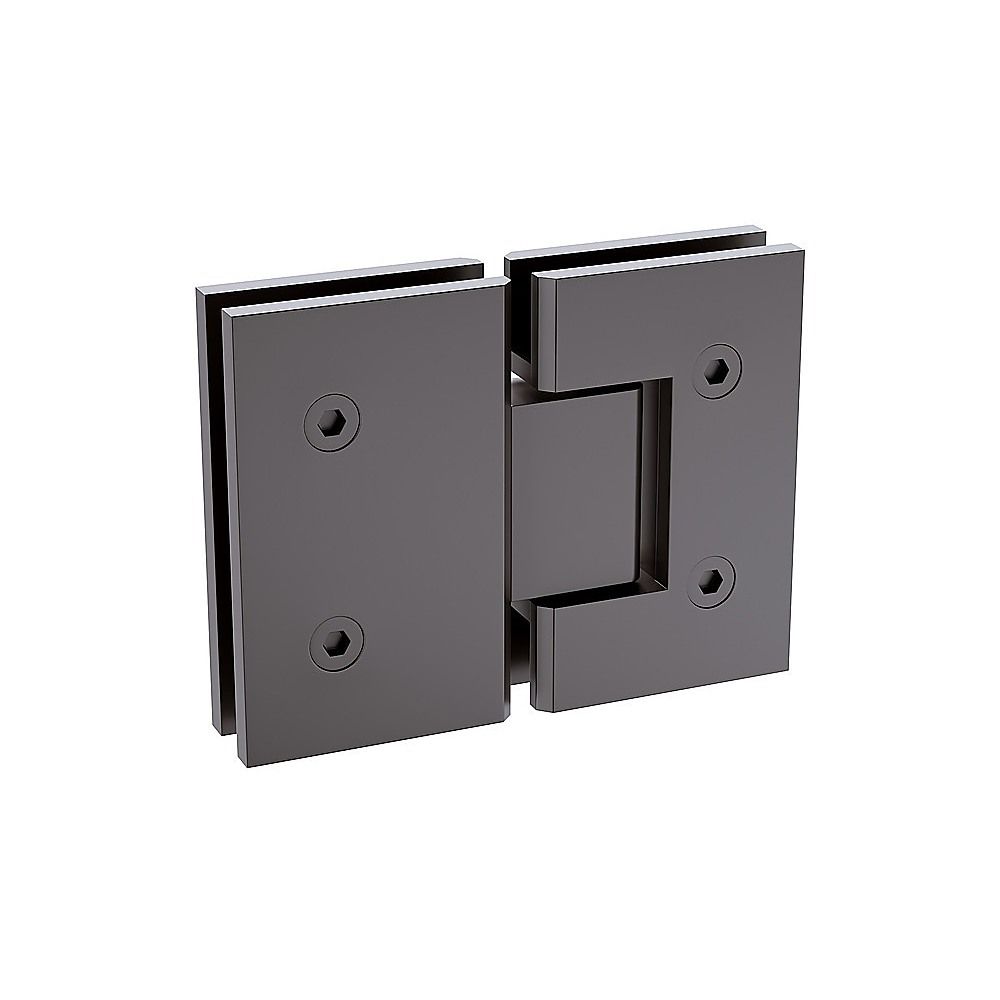 120cm Wall to Wall Frameless Shower Screen – Gunmetal Wall Channel with SS Hinges for Contemporary Style