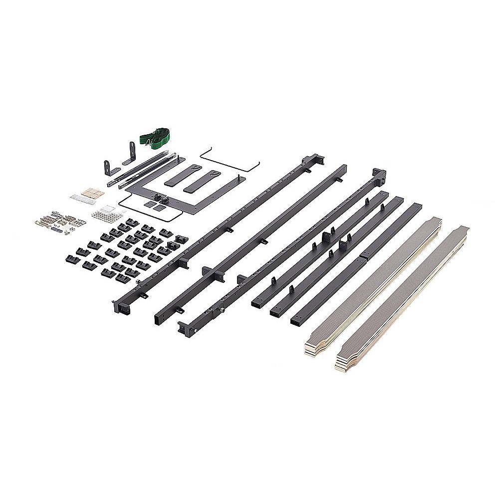 Double DIY Wall Bed Hardware Kit with Silver handle – Frame & Mechanism for Custom Build