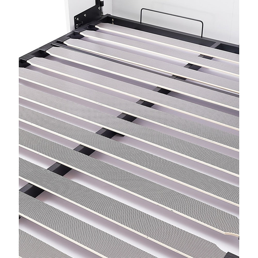 Double DIY Wall Bed Hardware Kit with Black handle – Frame & Mechanism for Custom Build