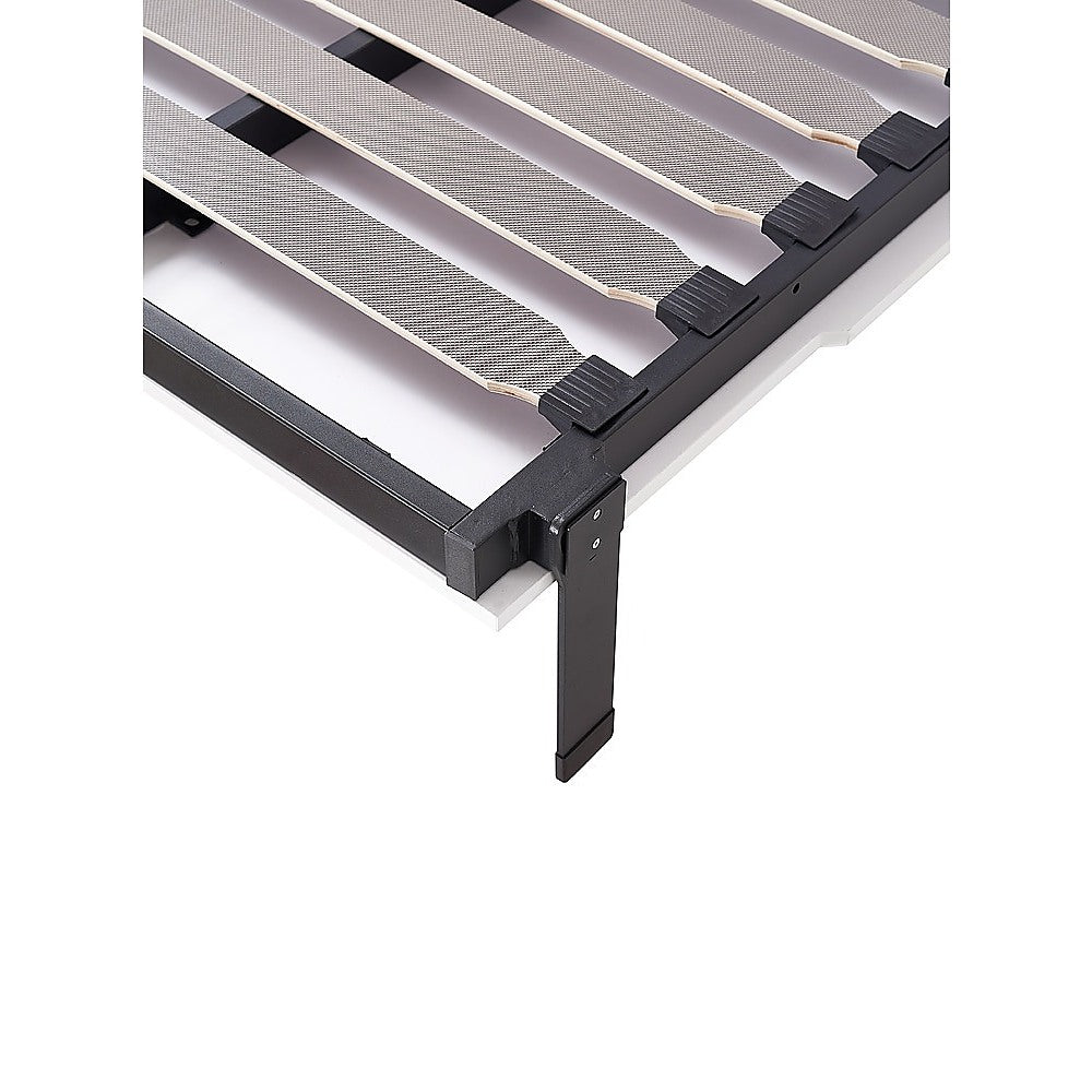 Single DIY Wall Bed Hardware Kit with Black handle – Frame & Mechanism for Custom Build