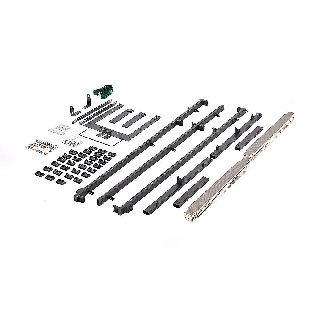 King-single DIY Wall Bed Hardware Kit with Silver handle – Frame & Mechanism for Custom Build