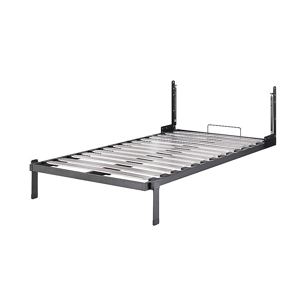 King-single DIY Wall Bed Hardware Kit with Black handle – Frame & Mechanism for Custom Build