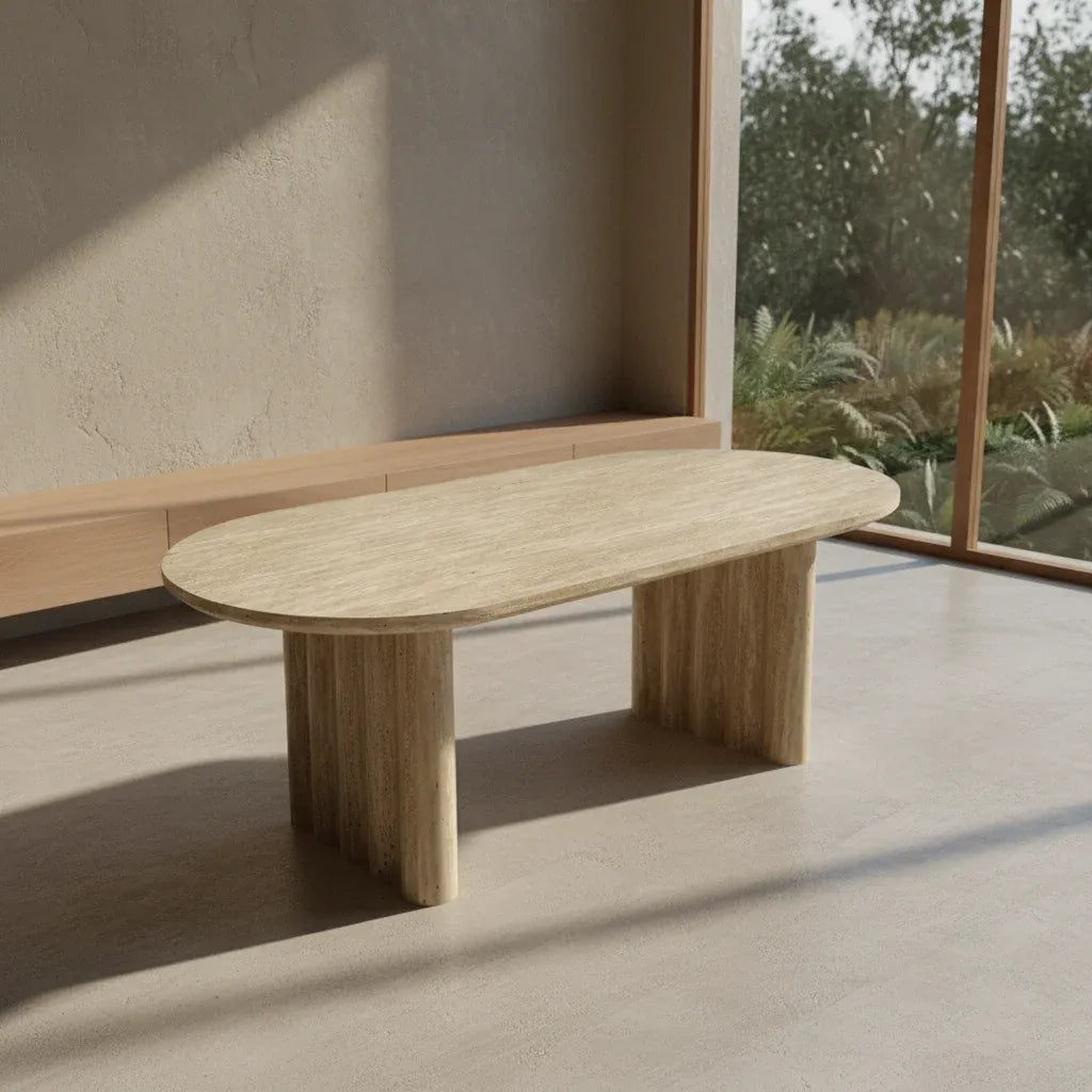 Signorina Coffee Table - Travertine Look