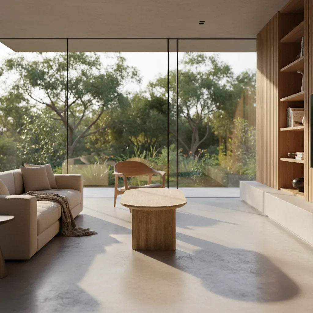 Signorina Coffee Table - Travertine Look