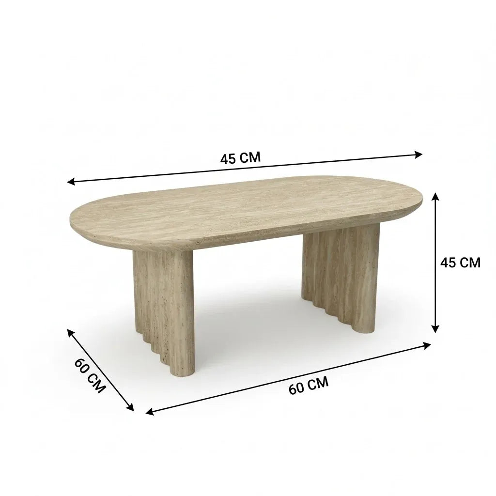 Signorina Coffee Table - Travertine Look