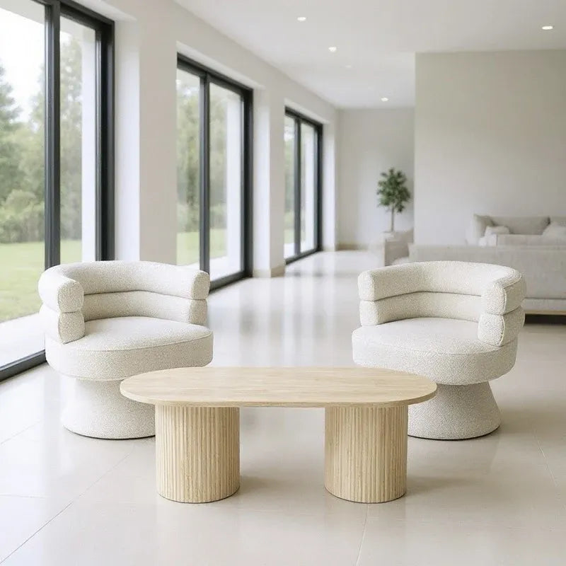 Elliot Swivel Chair - White