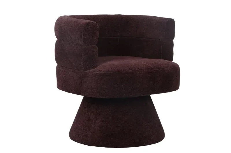 Elliot Swivel Chair - Burgundy