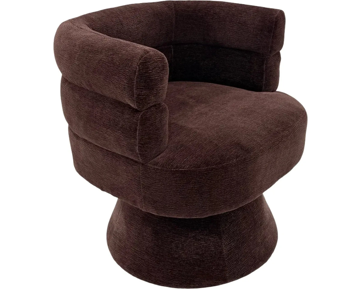Elliot Swivel Chair - Burgundy