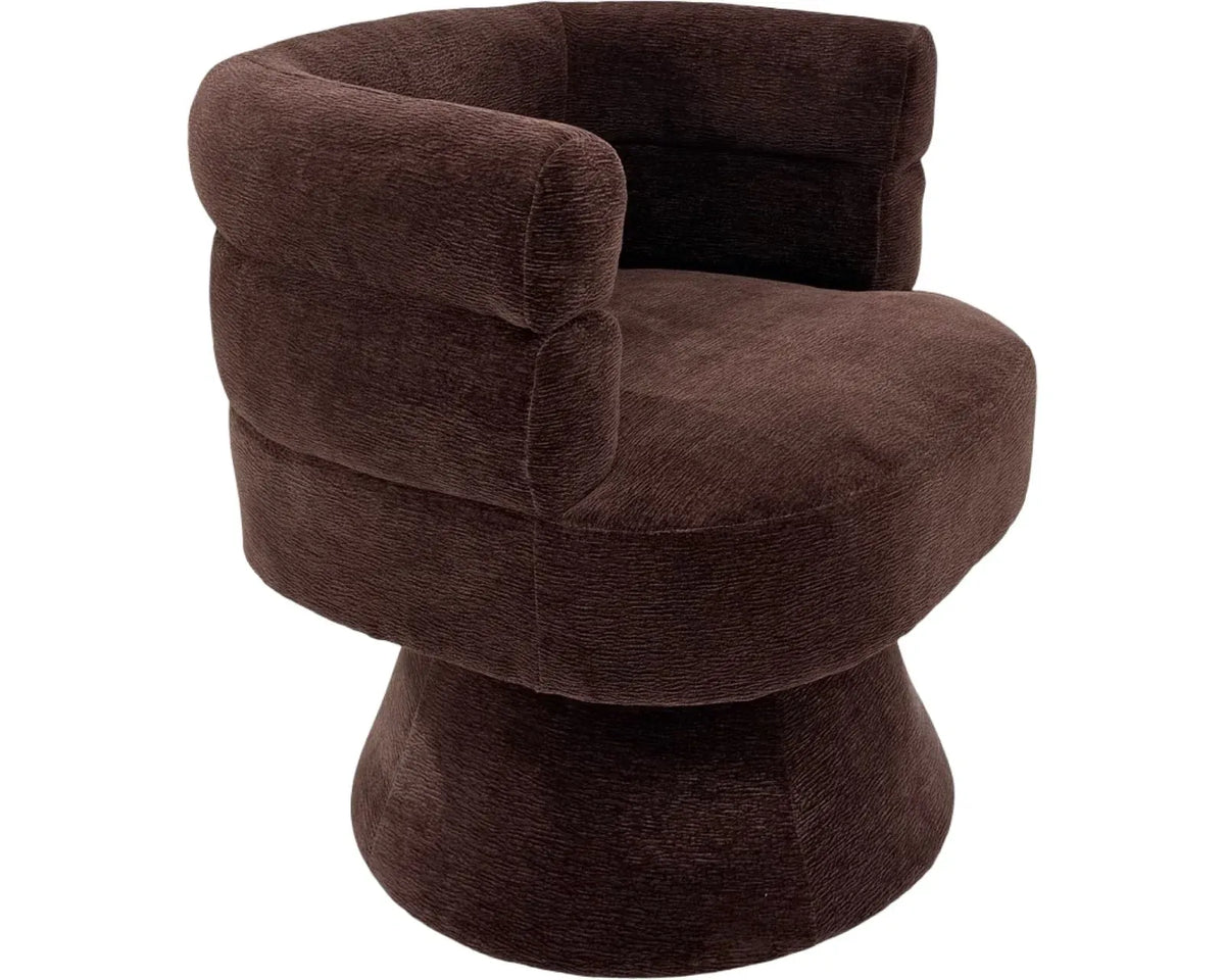 Elliot Swivel Chair - Burgundy
