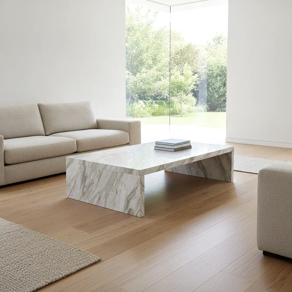 Jordan Coffee Table - Marble Look