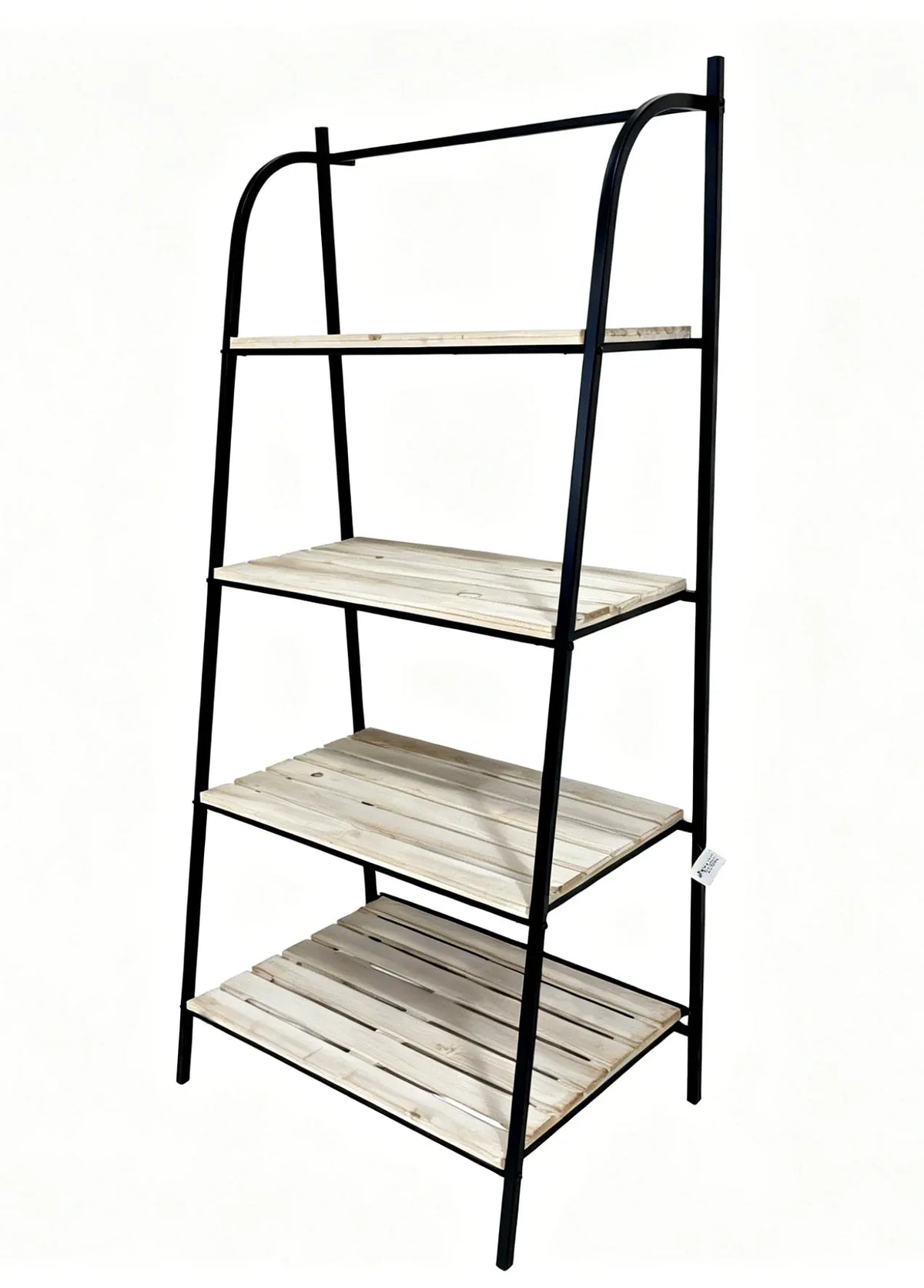 4 Tier Wooden Rack w/ Metal Frame 152cm