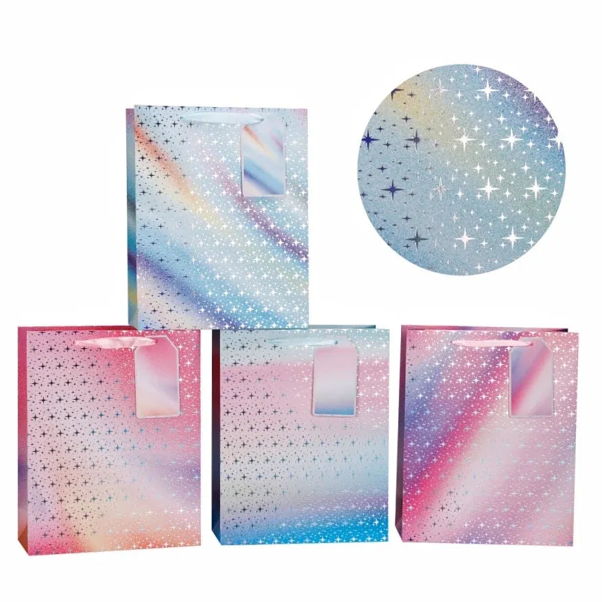 bulk 24 Large Galaxy Gift Bag Foiled 32cm