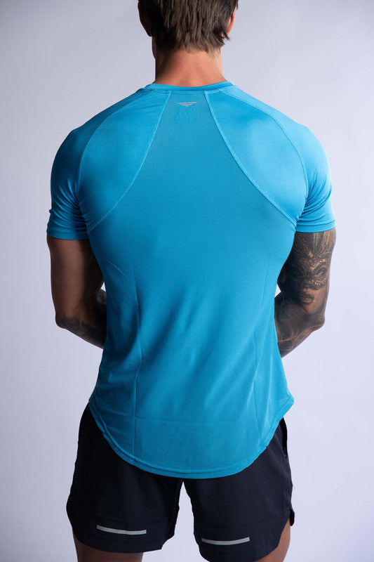 HARD HITTERS PRO-TECH PERFORMANCE TEE MYKONOS BLUE LARGE